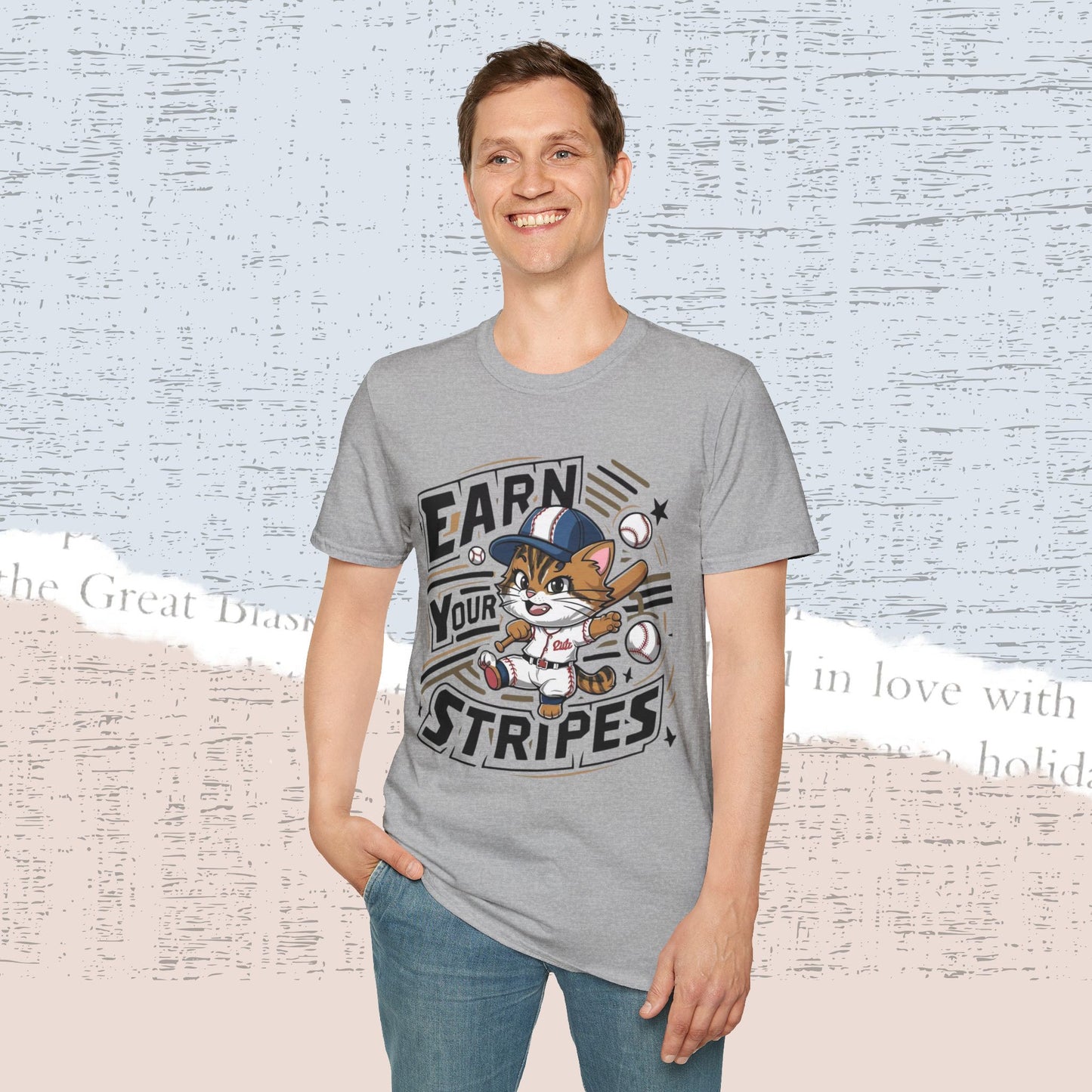 Earn Your Stripe Cotton Men Tee