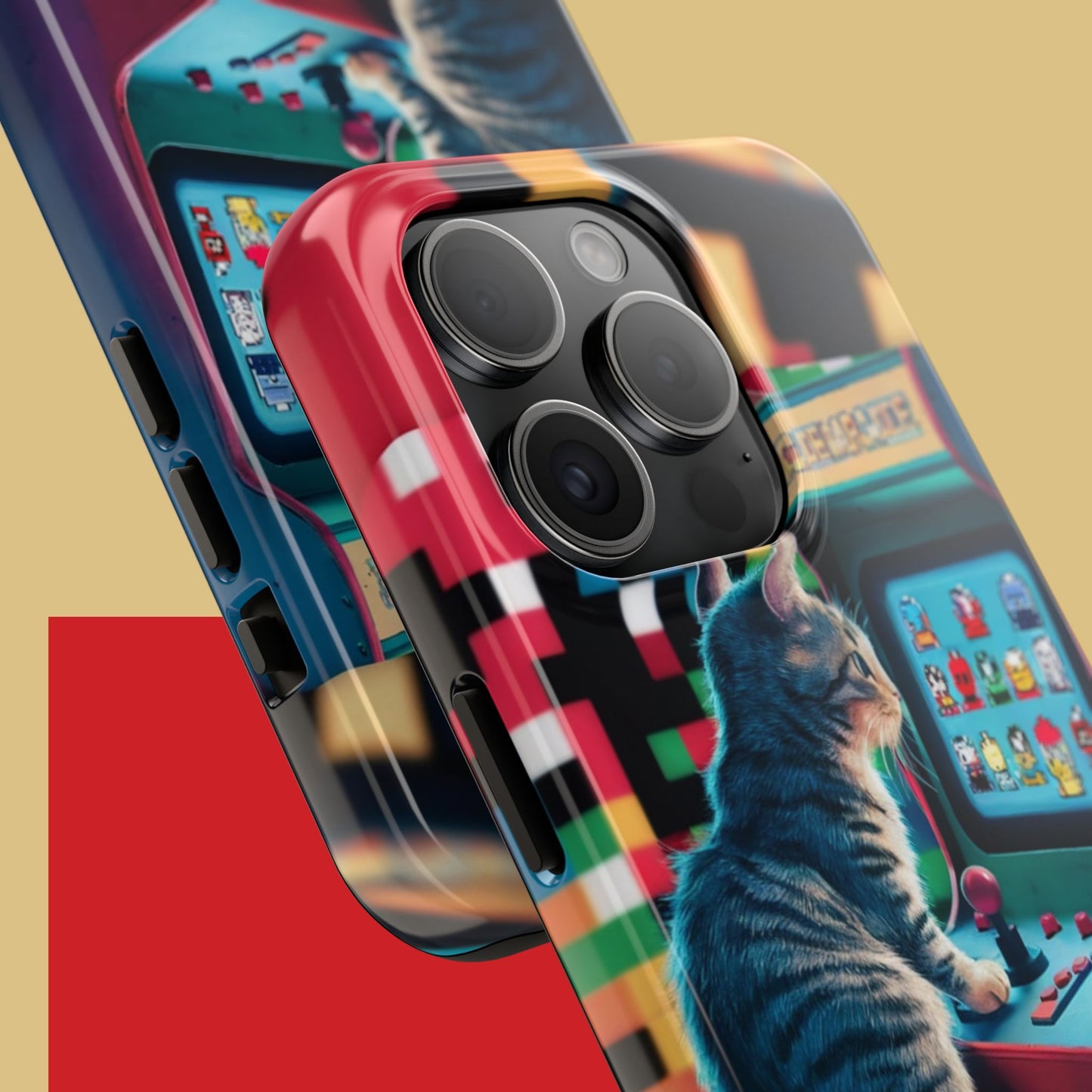 Meowstalgia Wireless Charging Support Tough Case.