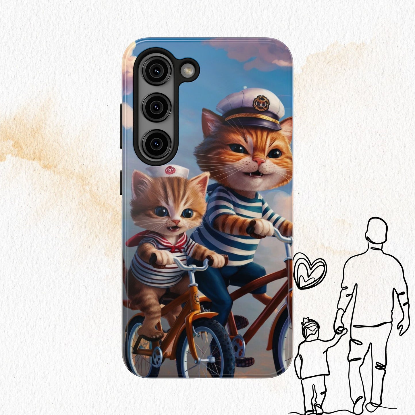 Nine Lives Wireless Charging Support Tough Case