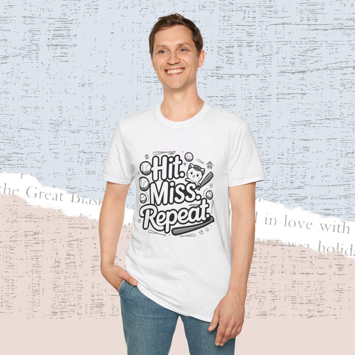 Hit Miss Repeat Cotton Men Tee