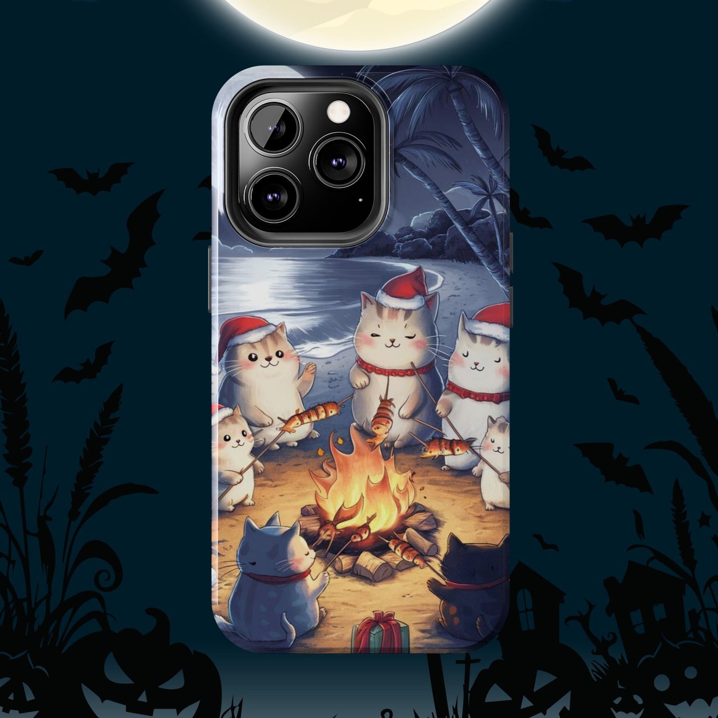 Meowmas Magic Wireless Charging Support Tough Case