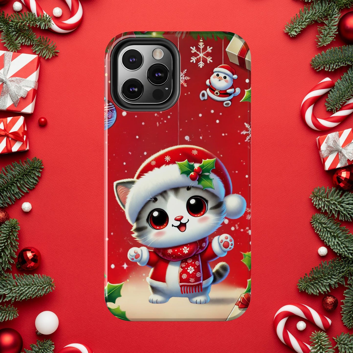 Purrfect Wishes Wireless Charging Support Tough Case