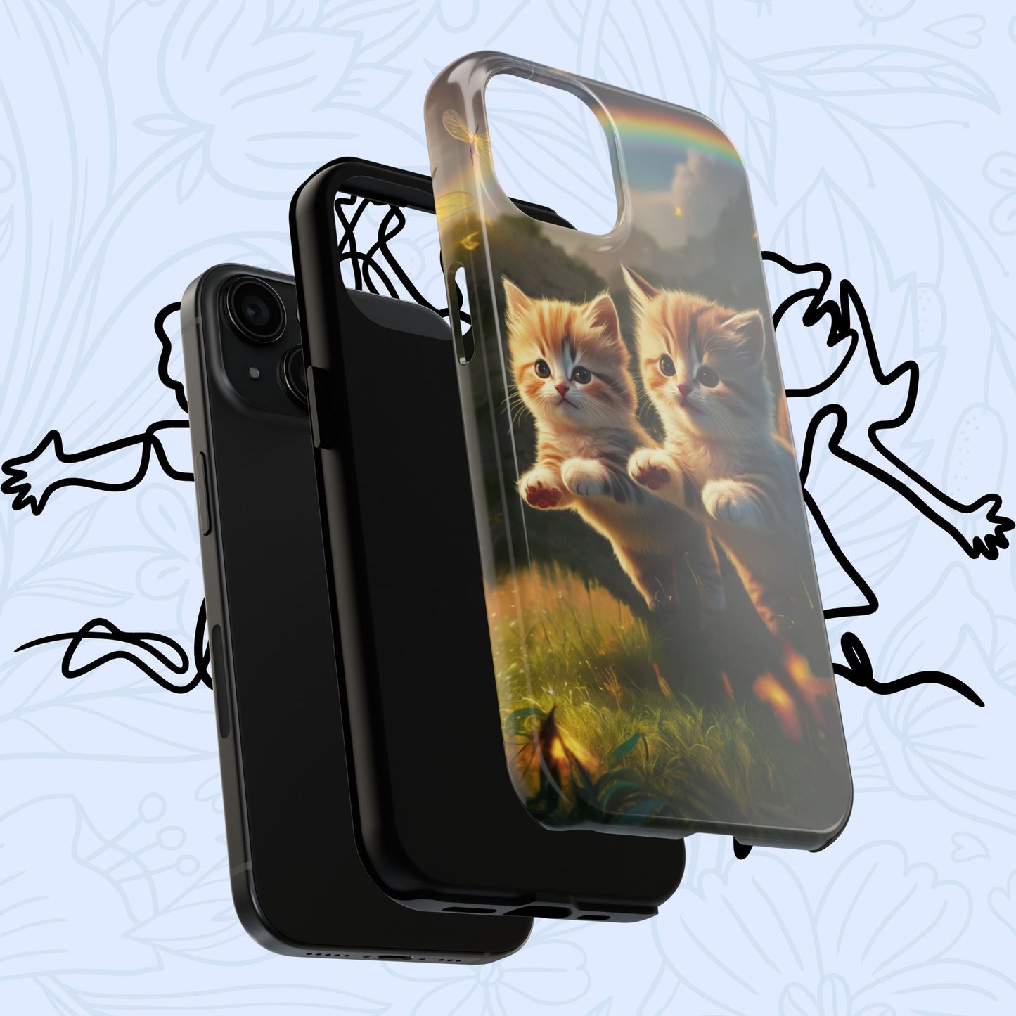 Bestie Buddies Wireless Charging Support Tough Case