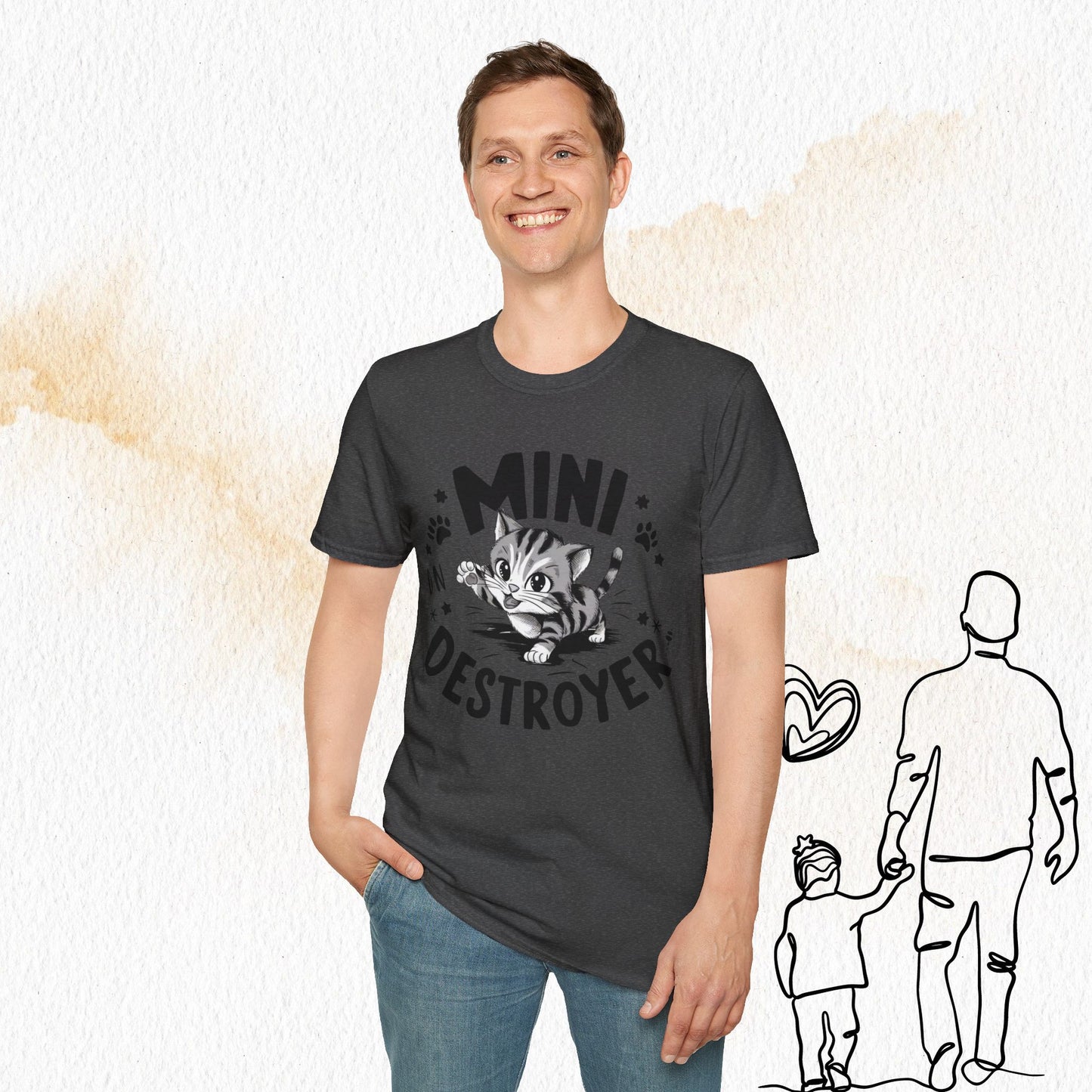 Mini Destroyer Cotton Men T-Shirt