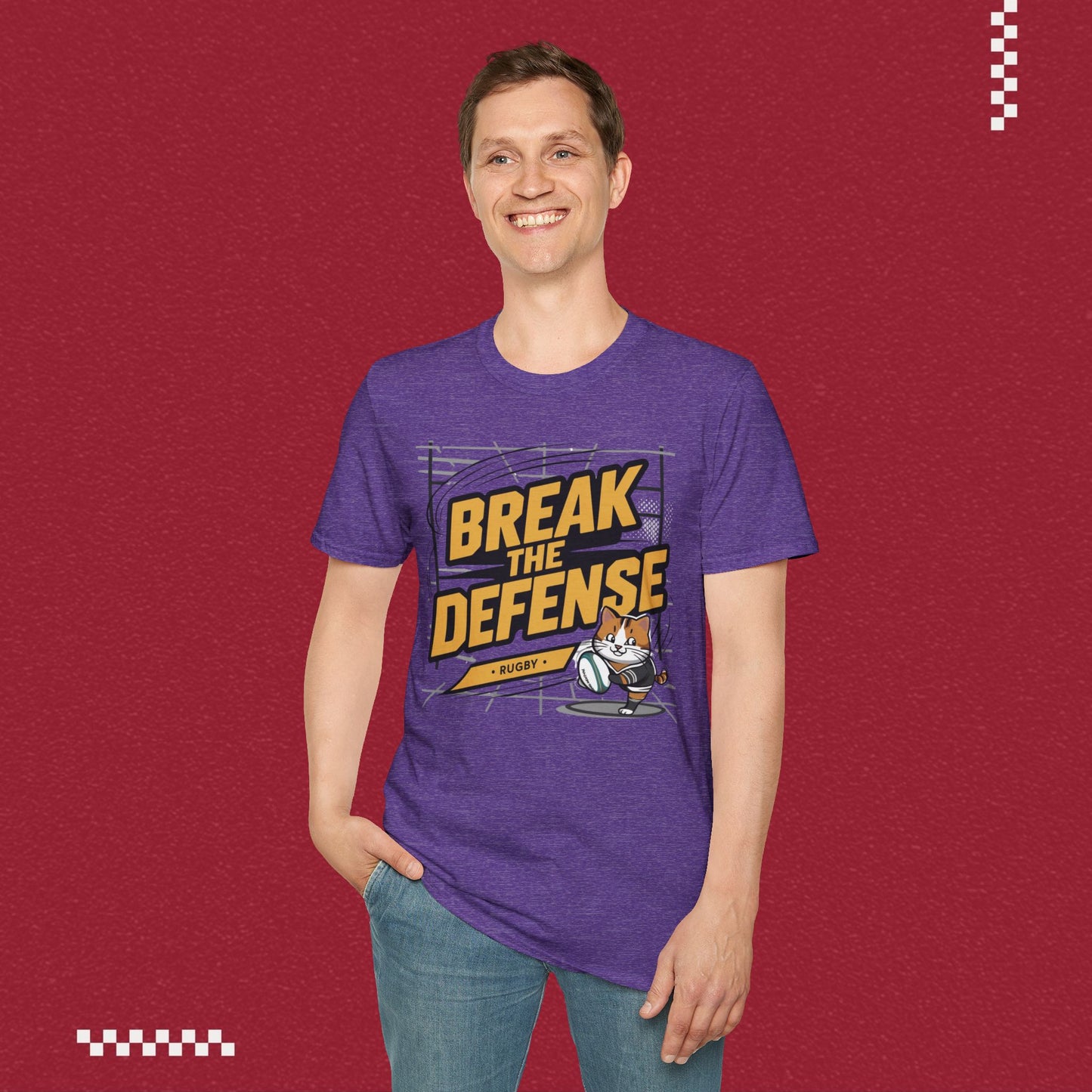 Break The Defence Crew Neck Cotton Men Tshirt