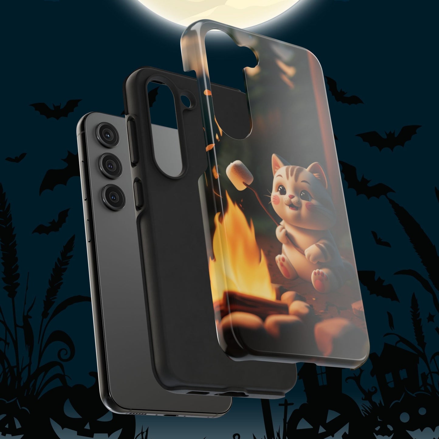 Meowstic Grip Wireless Charging Support Tough Case.