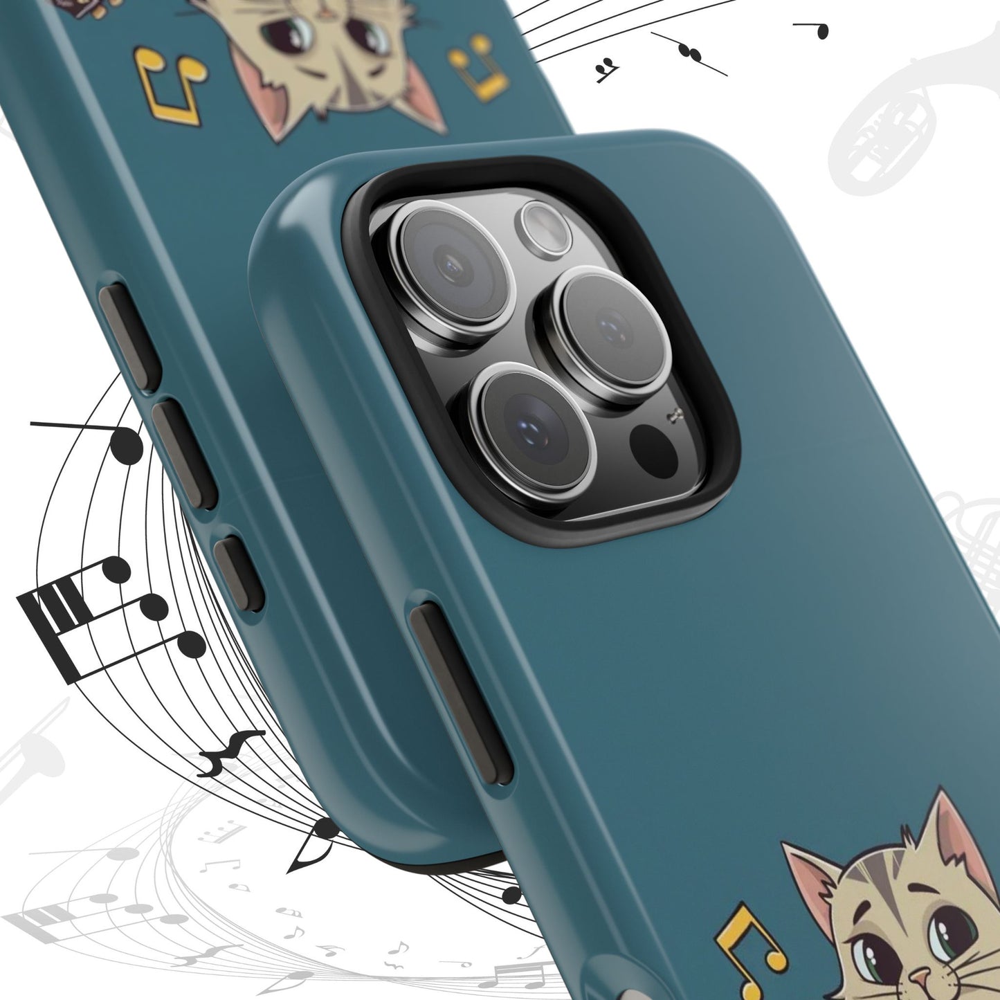 Tuneful Treasures Wireless Charging Support Tough Case.
