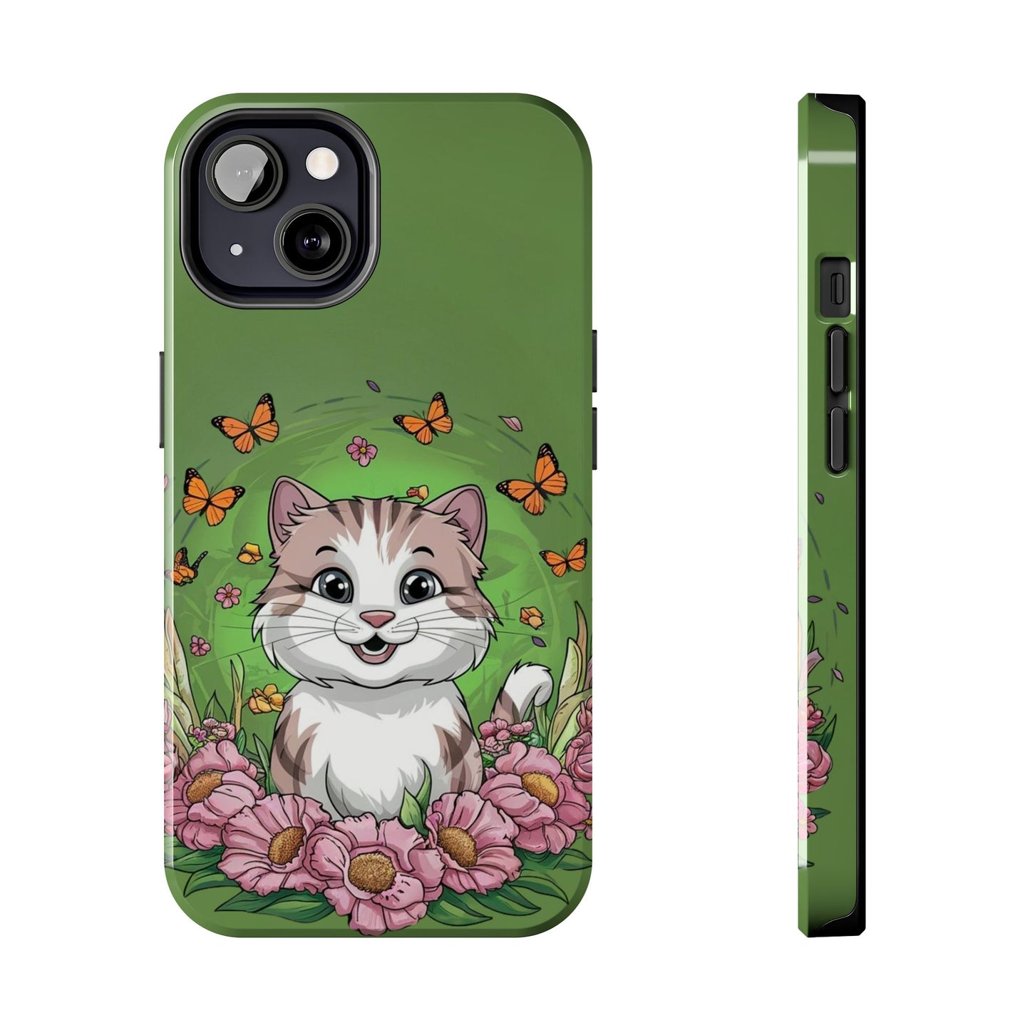 Green Mewsic Wireless Charging Support Tough Case