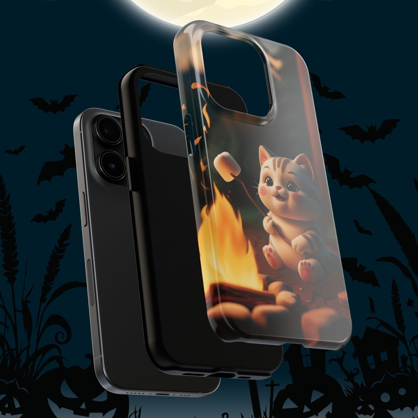 Meowstic Grip Wireless Charging Support Tough Case.