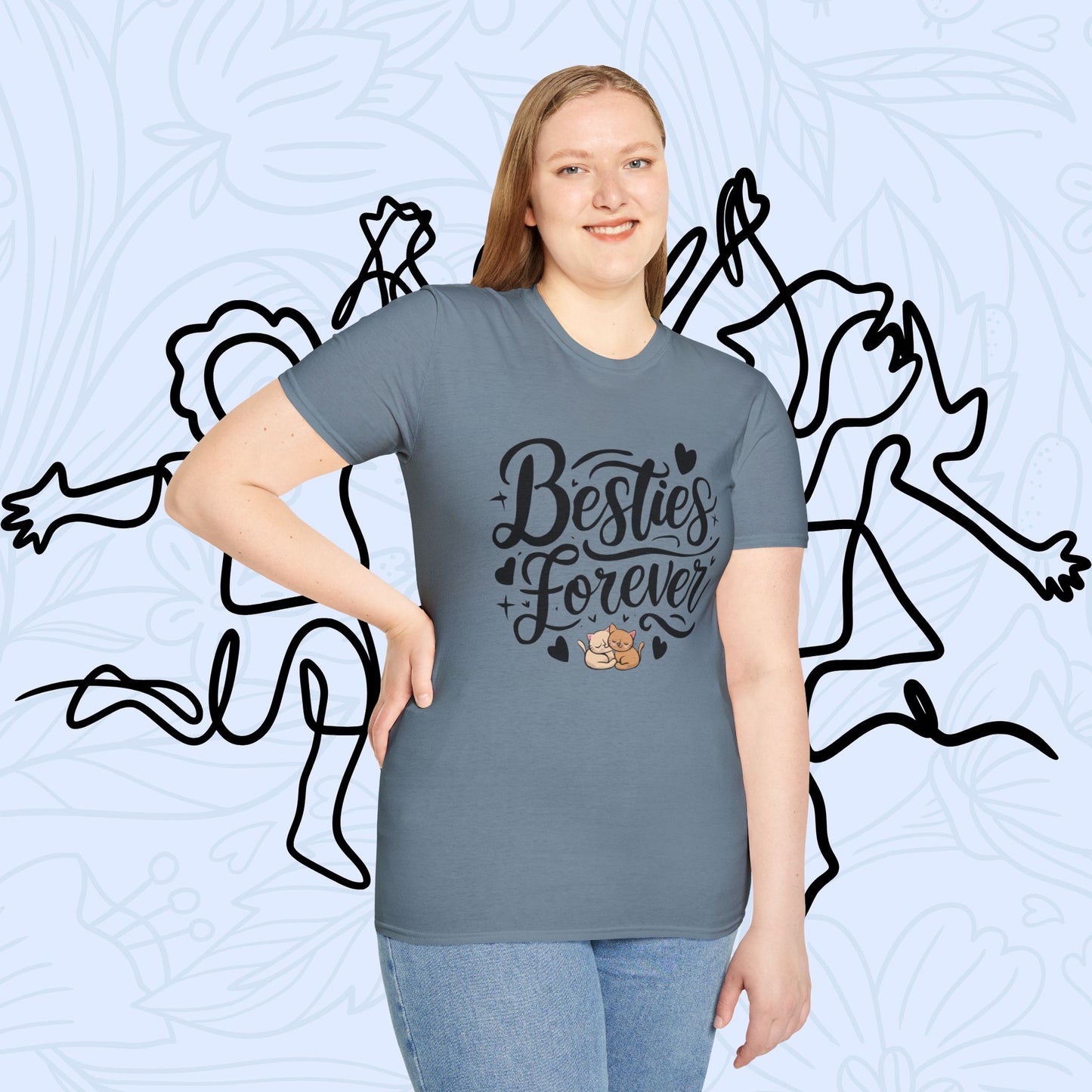 Besties Forever Cotton T-Shirt