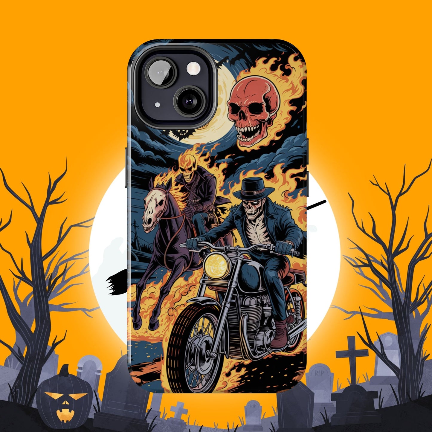 Ghost Rider Wireless Charging Support Tough Case
