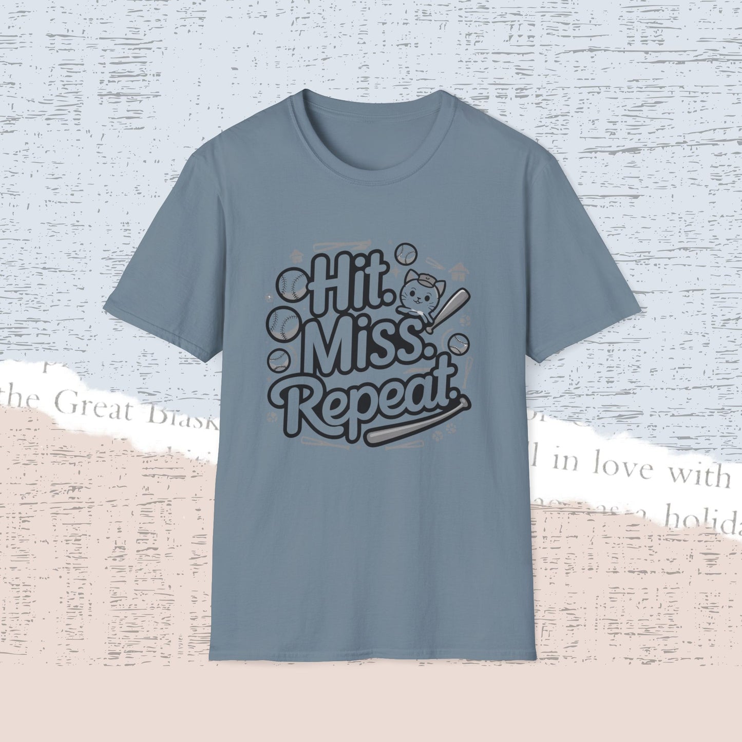 Hit Miss Repeat Cotton Men Tee