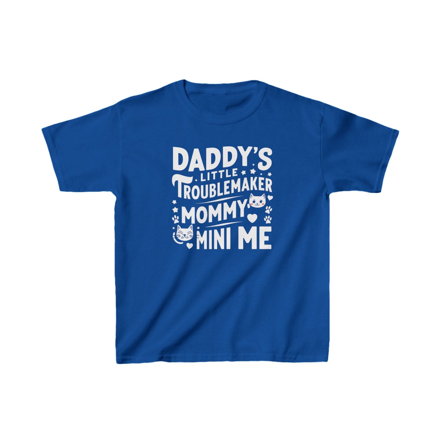 Daddy Little Troublemaker Kids Cotton T-Shirt