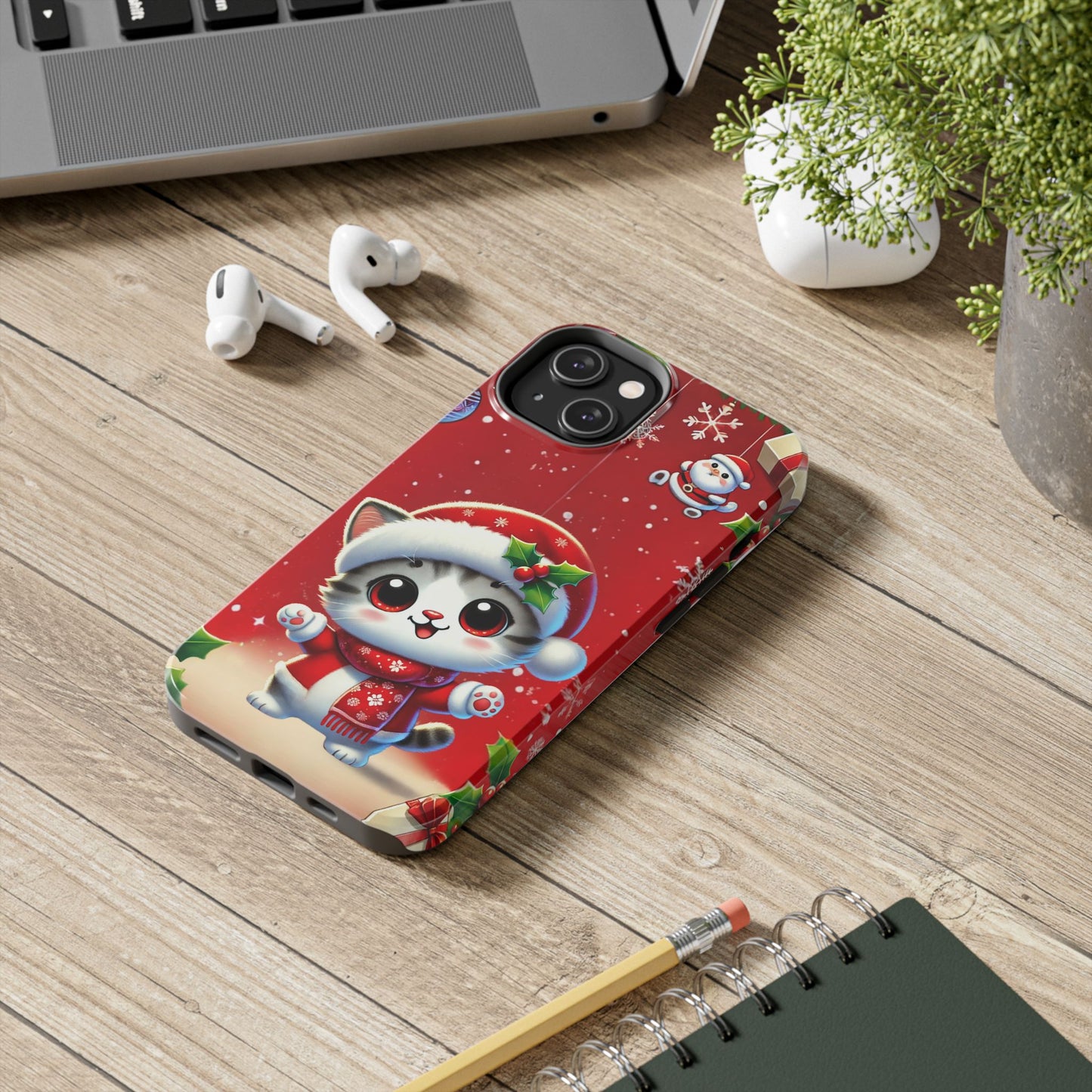 Purrfect Wishes Wireless Charging Support Tough Case