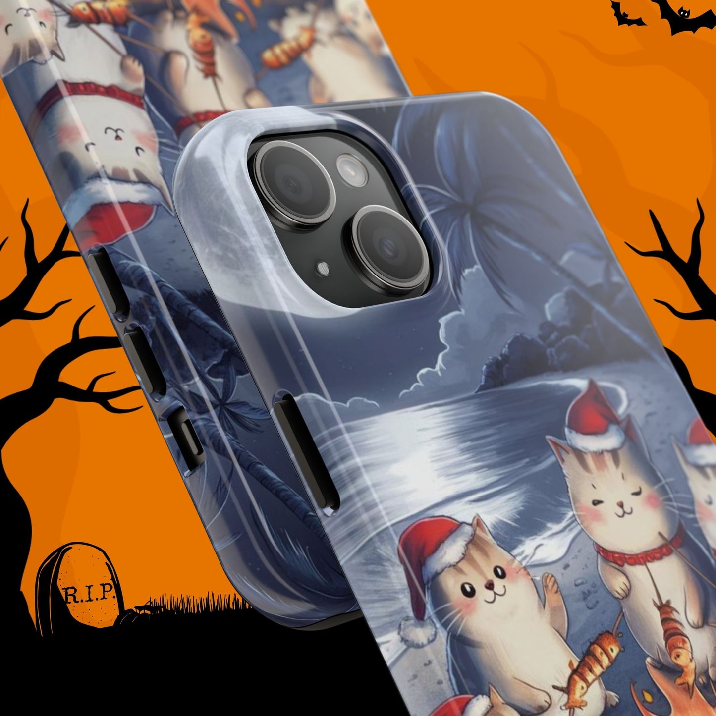Meowmas Magic Wireless Charging Support Tough Case