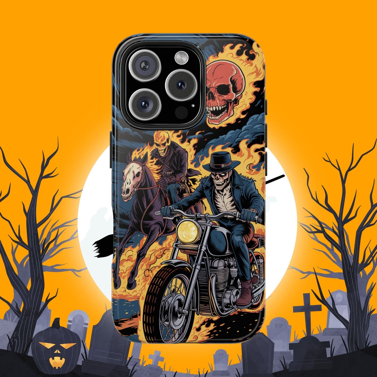 Ghost Rider Wireless Charging Support Tough Case