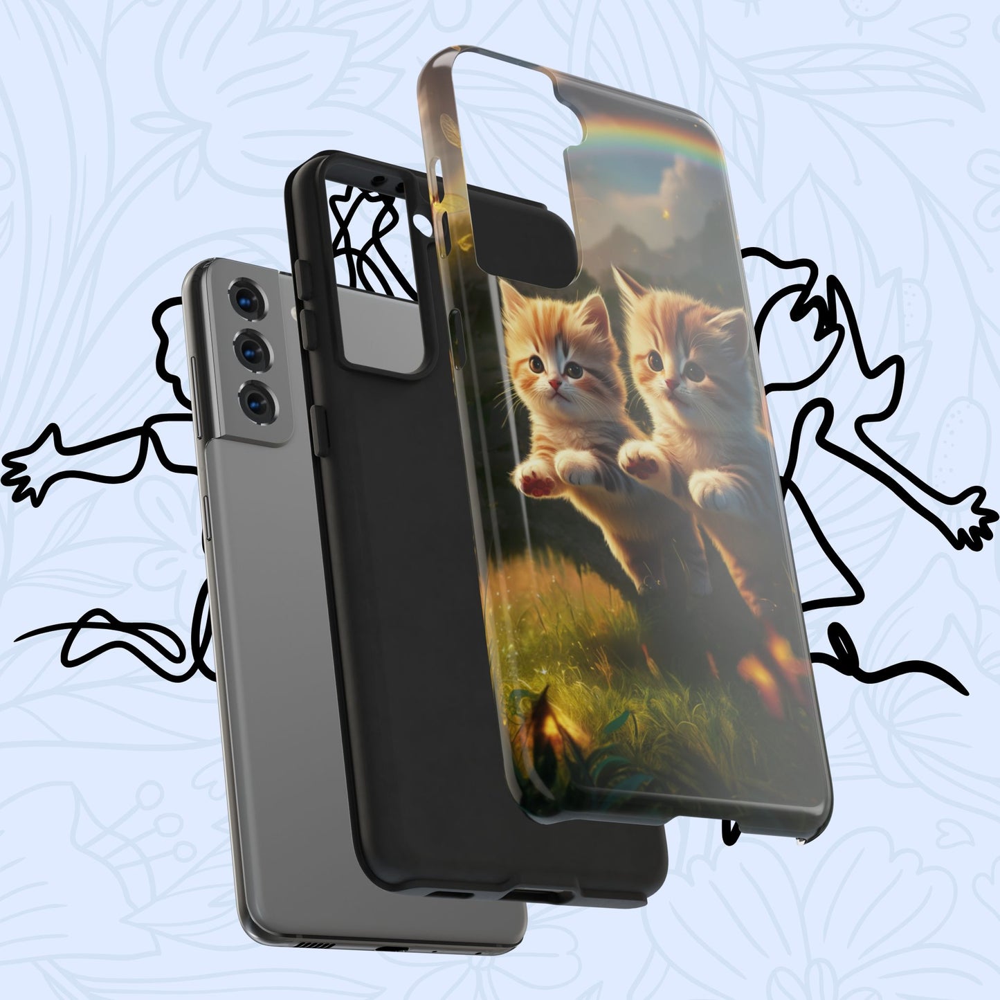 Bestie Buddies Wireless Charging Support Tough Case