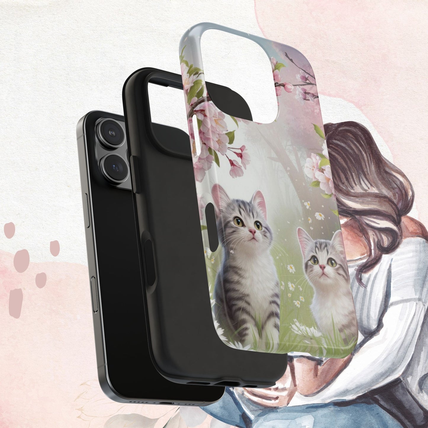 Lavender Lullaby Wireless Charging Support Tough Case