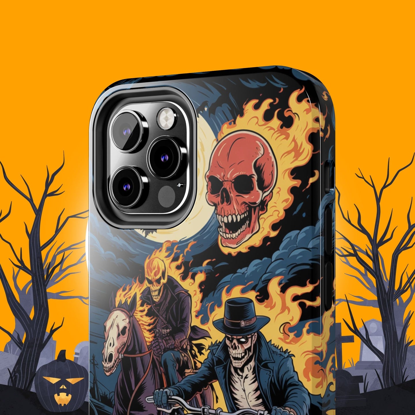 Ghost Rider Wireless Charging Support Tough Case