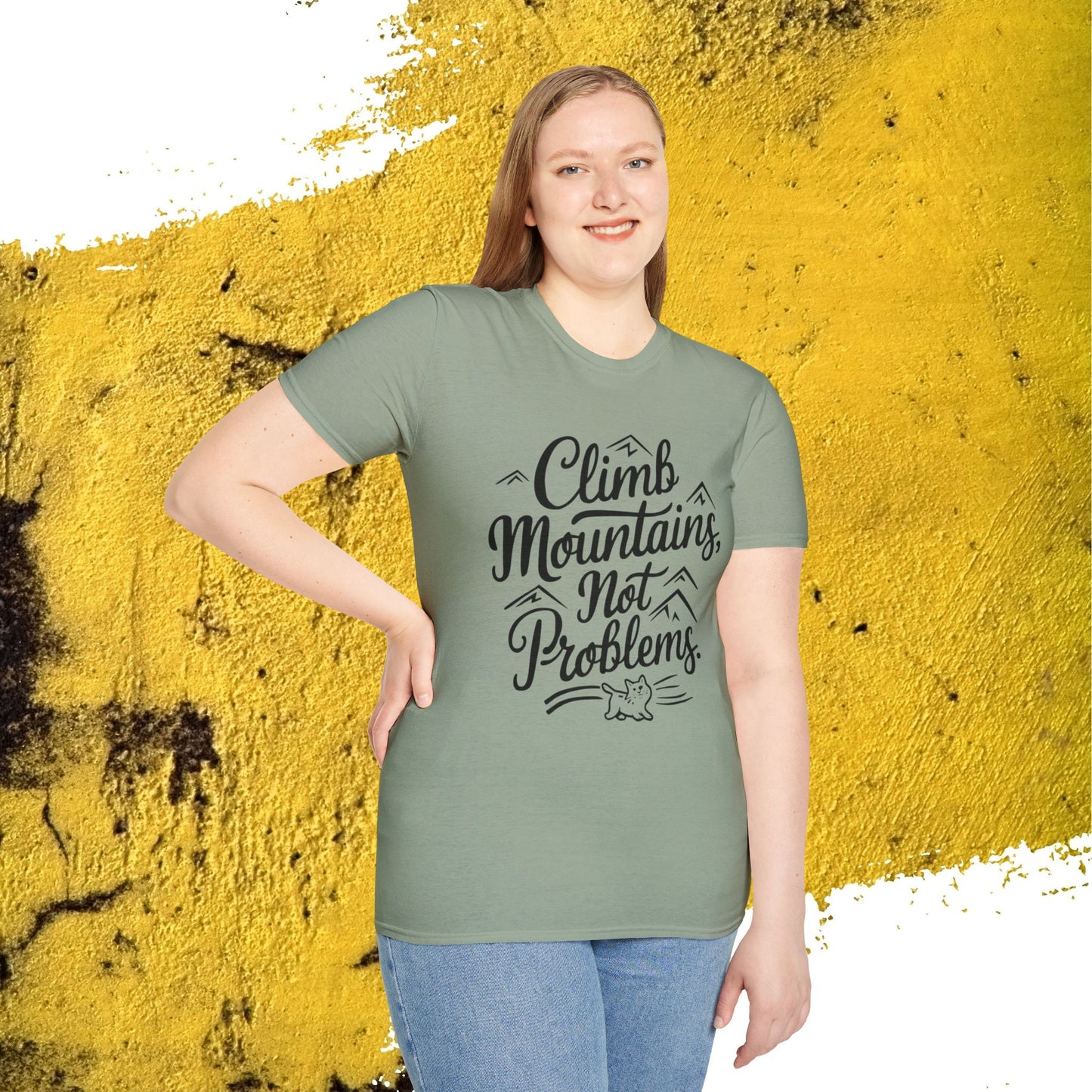 Climb Mountain Cotton T-Shirt