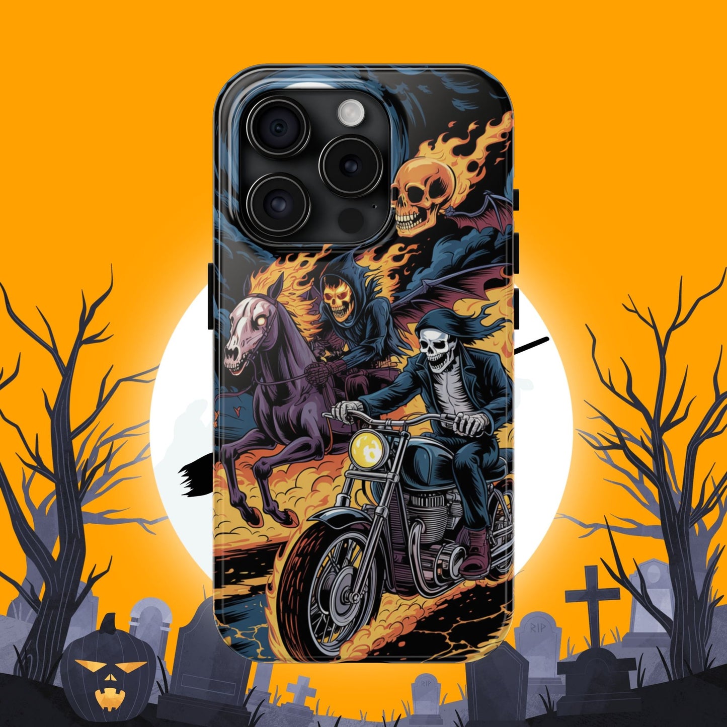 Ghost Riders Wireless Charging Support Tough Case