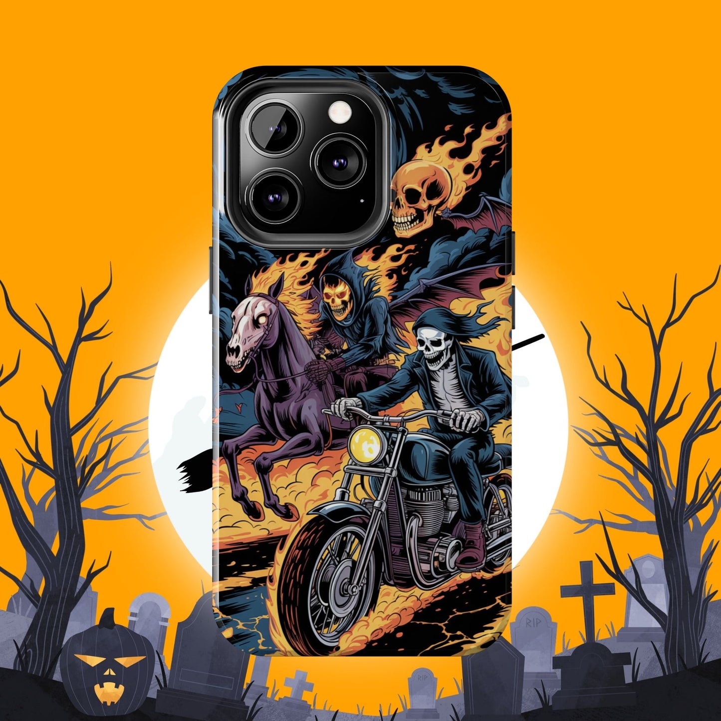 Ghost Riders Wireless Charging Support Tough Case