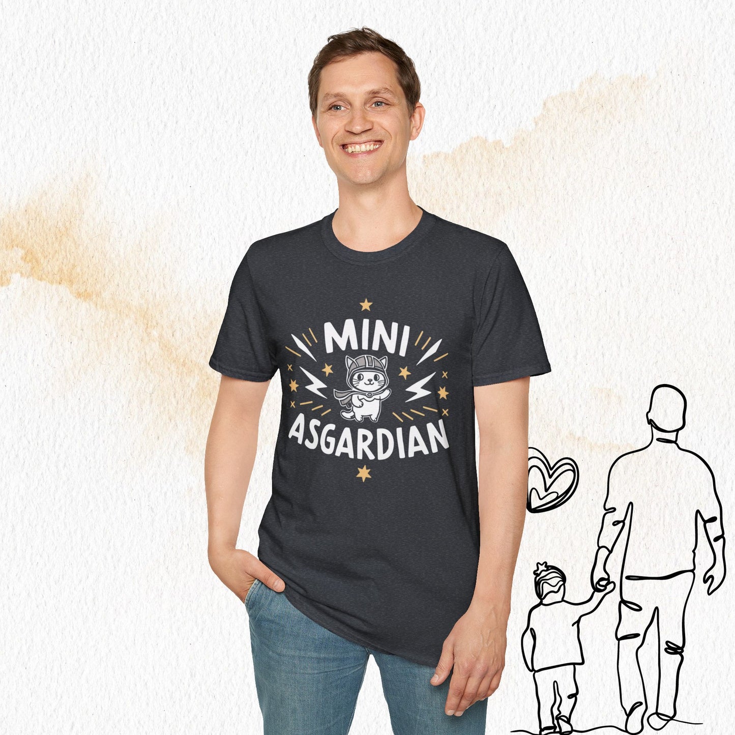Mini Asgardian Cotton Crew Neck Men Tshirt