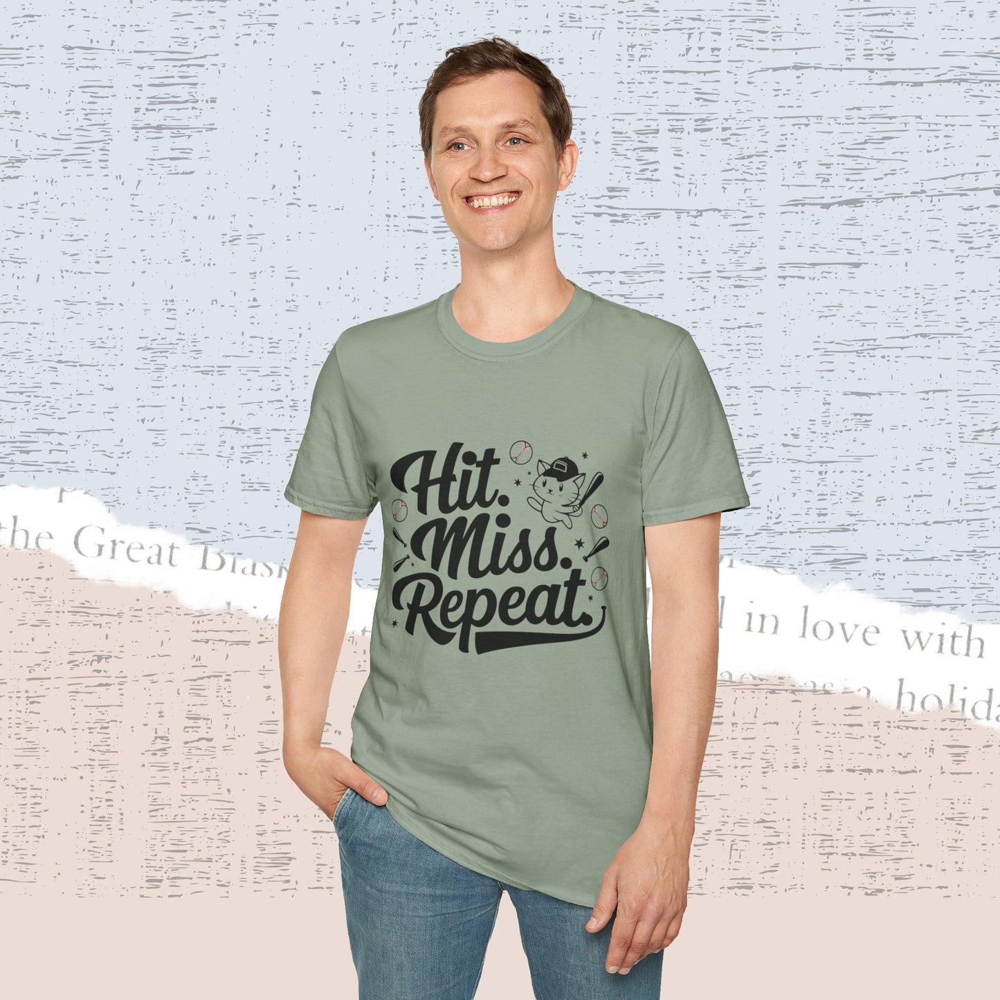 Hit Miss Repeat Cotton Men Tee