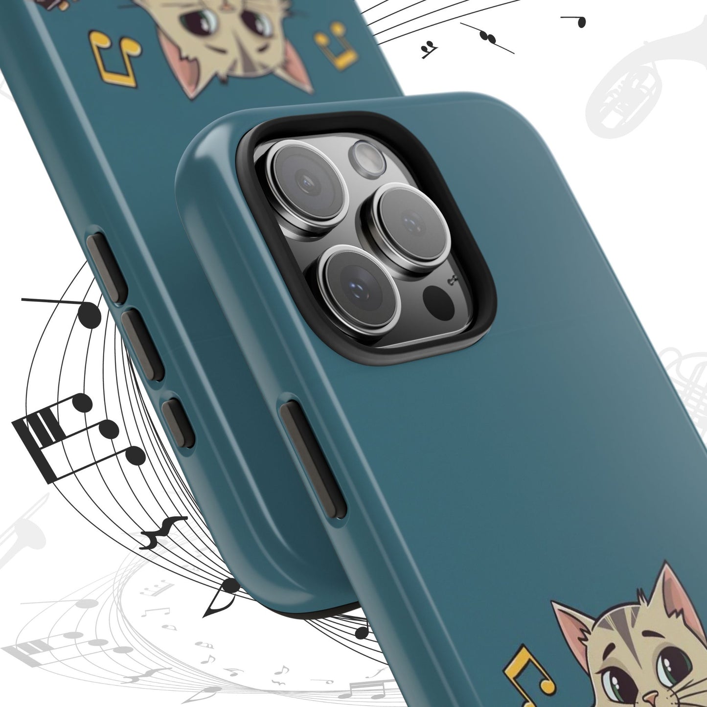 Tuneful Treasures Wireless Charging Support Tough Case.