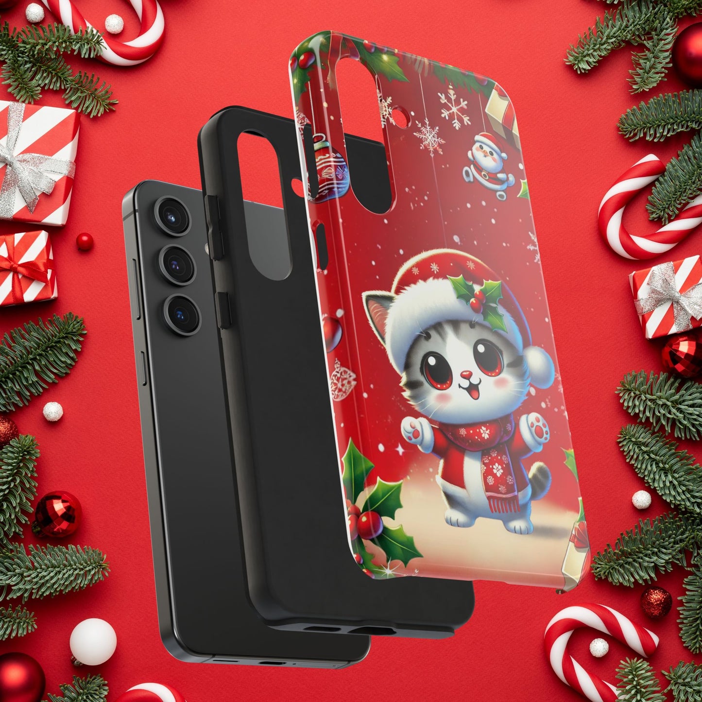 Purrfect Wishes Wireless Charging Support Tough Case