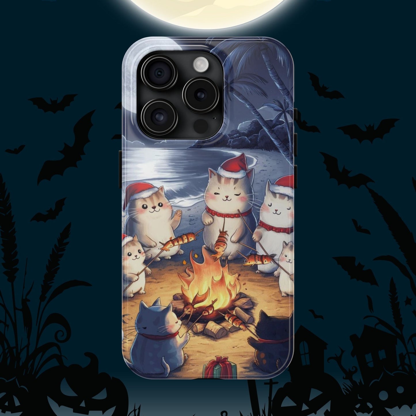 Meowmas Magic Wireless Charging Support Tough Case