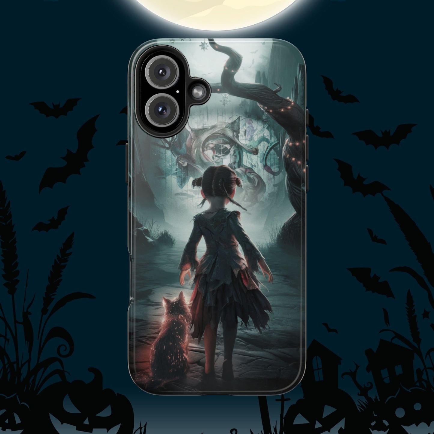 Feline Festivities Wireless Charging Support Tough Case.