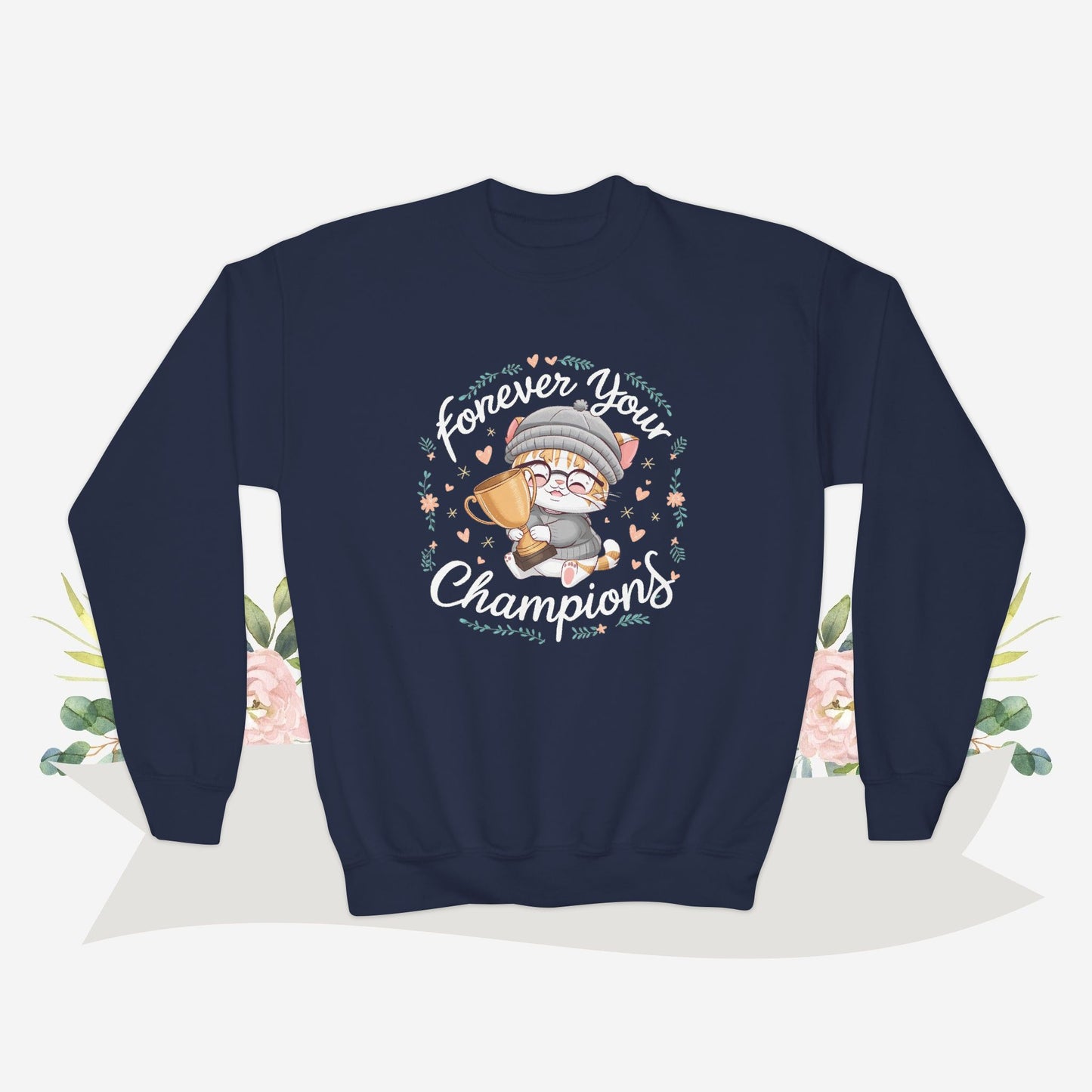 Cuddle Companion Youth Crewneck Sweatshirt