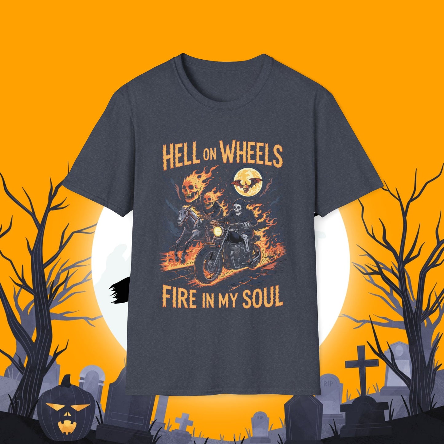 Hell On Wheels Unisex Softstyle T-Shirt