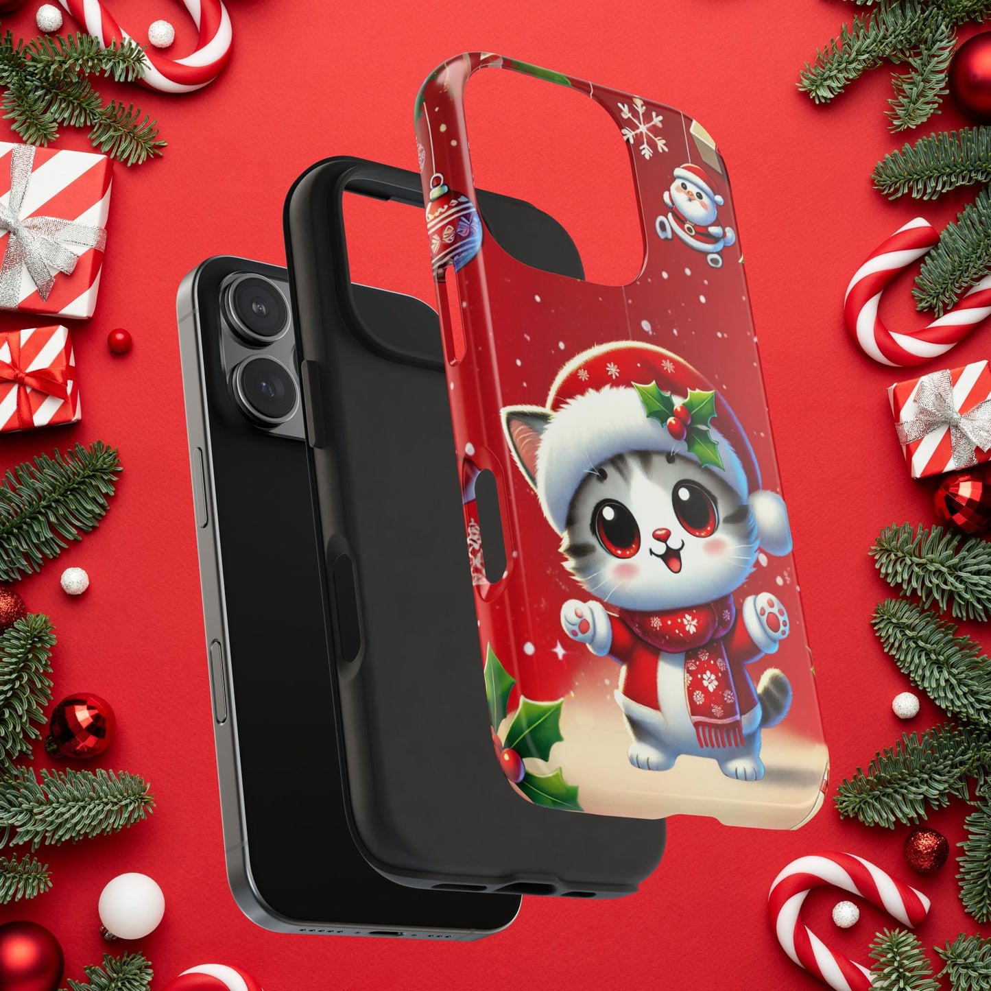 Purrfect Wishes Wireless Charging Support Tough Case