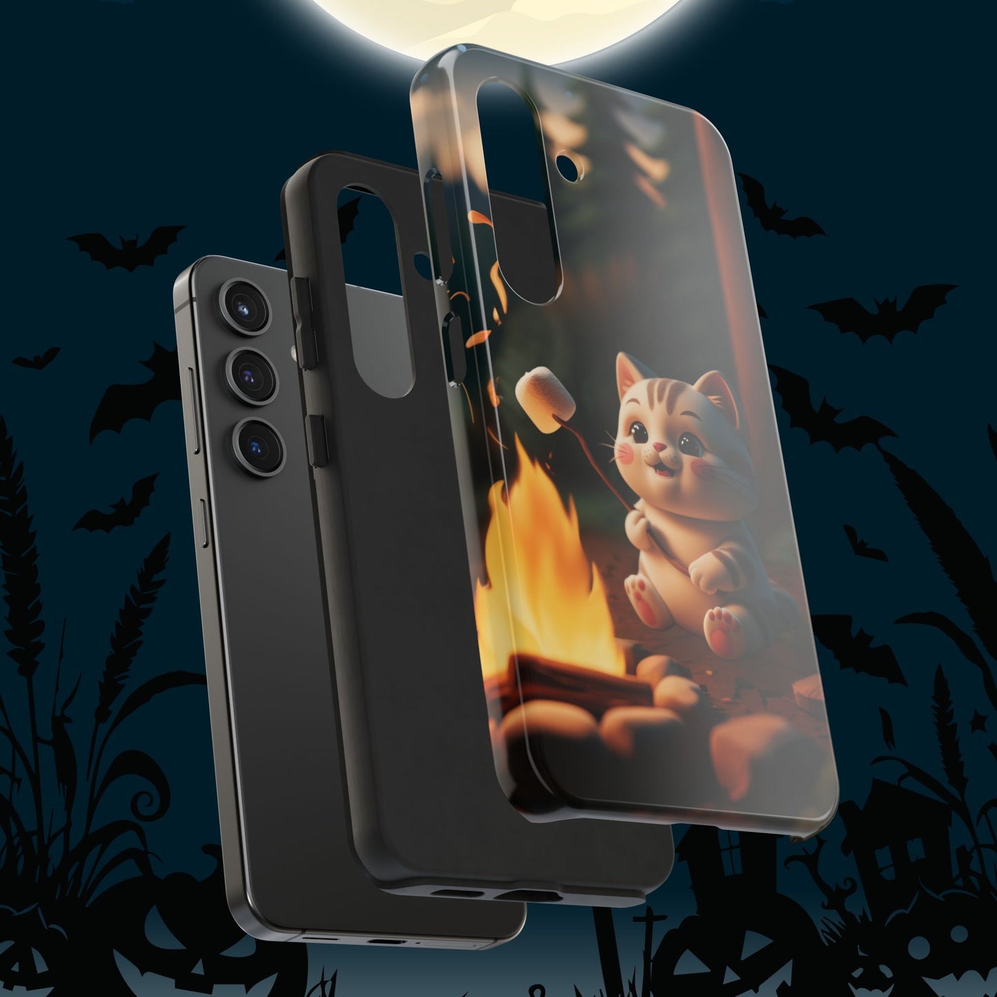 Meowstic Grip Wireless Charging Support Tough Case.