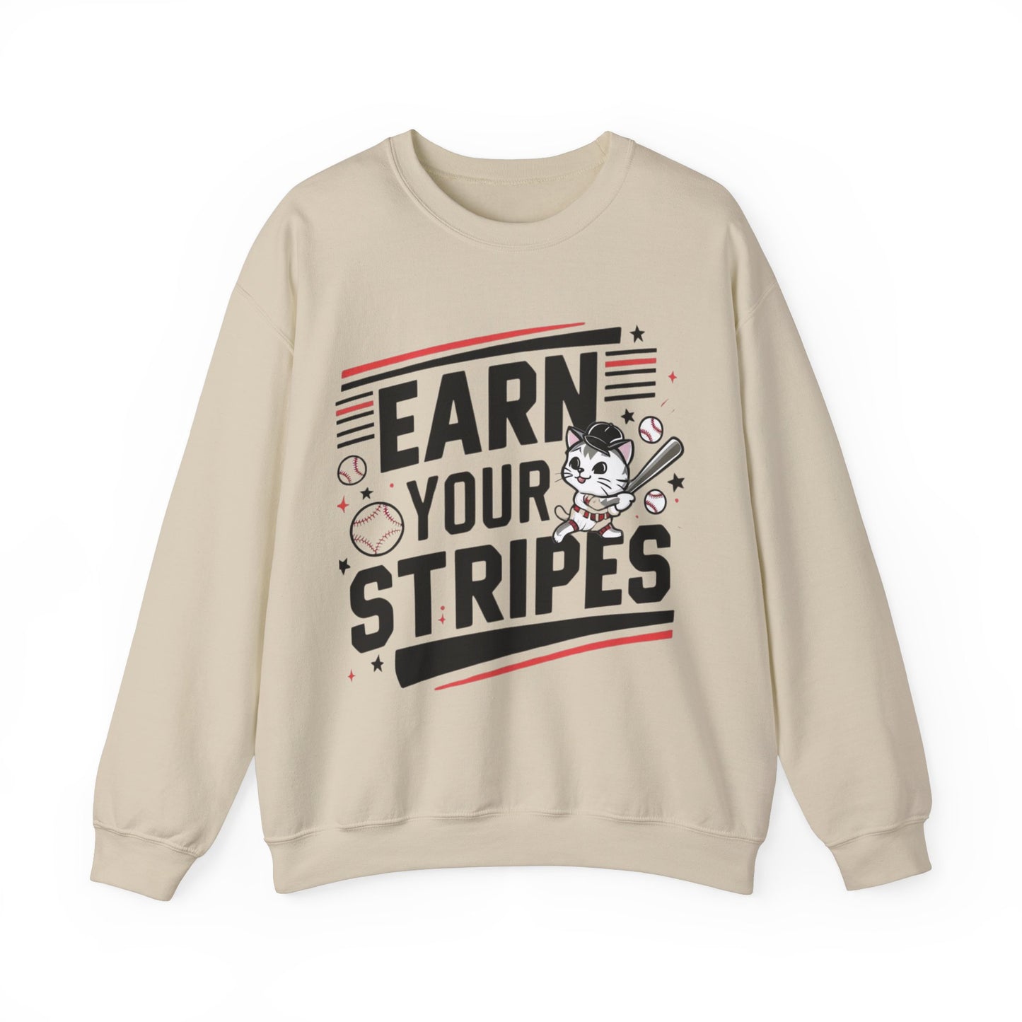 Earn Your Stripe Ultra Cotton Crewneck Sweatshirt