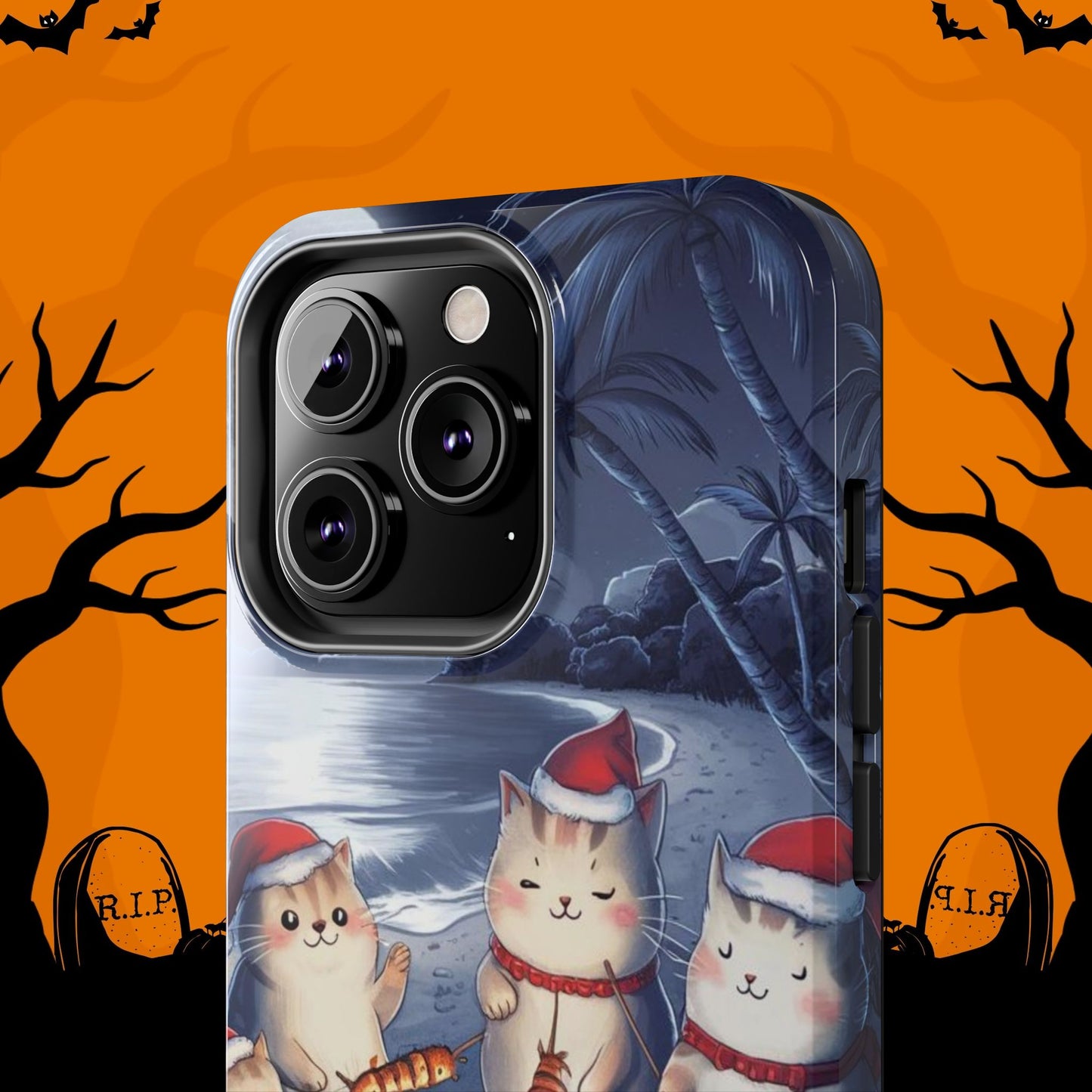 Meowmas Magic Wireless Charging Support Tough Case