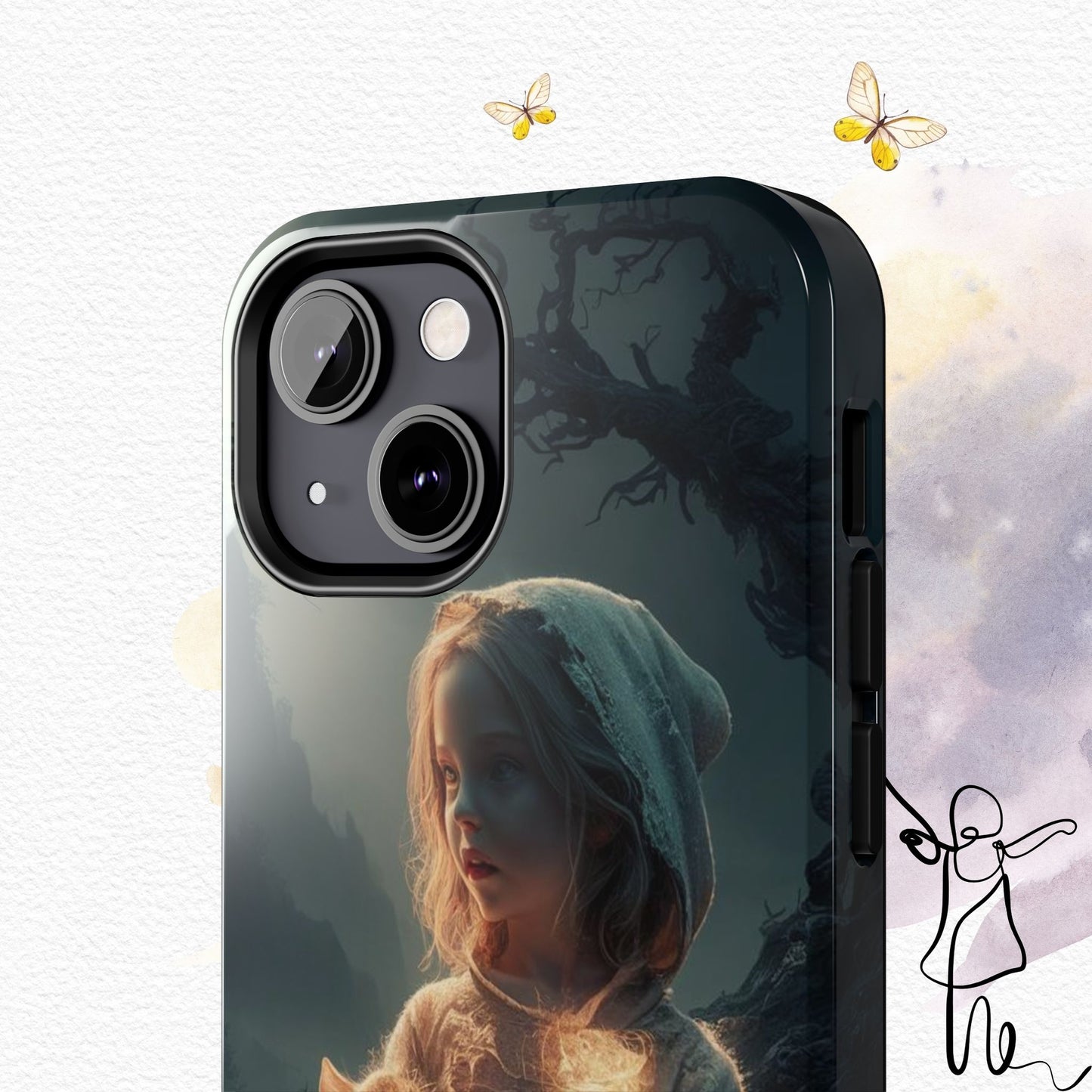 Glitter Guardian Wireless Charging Support Tough Case