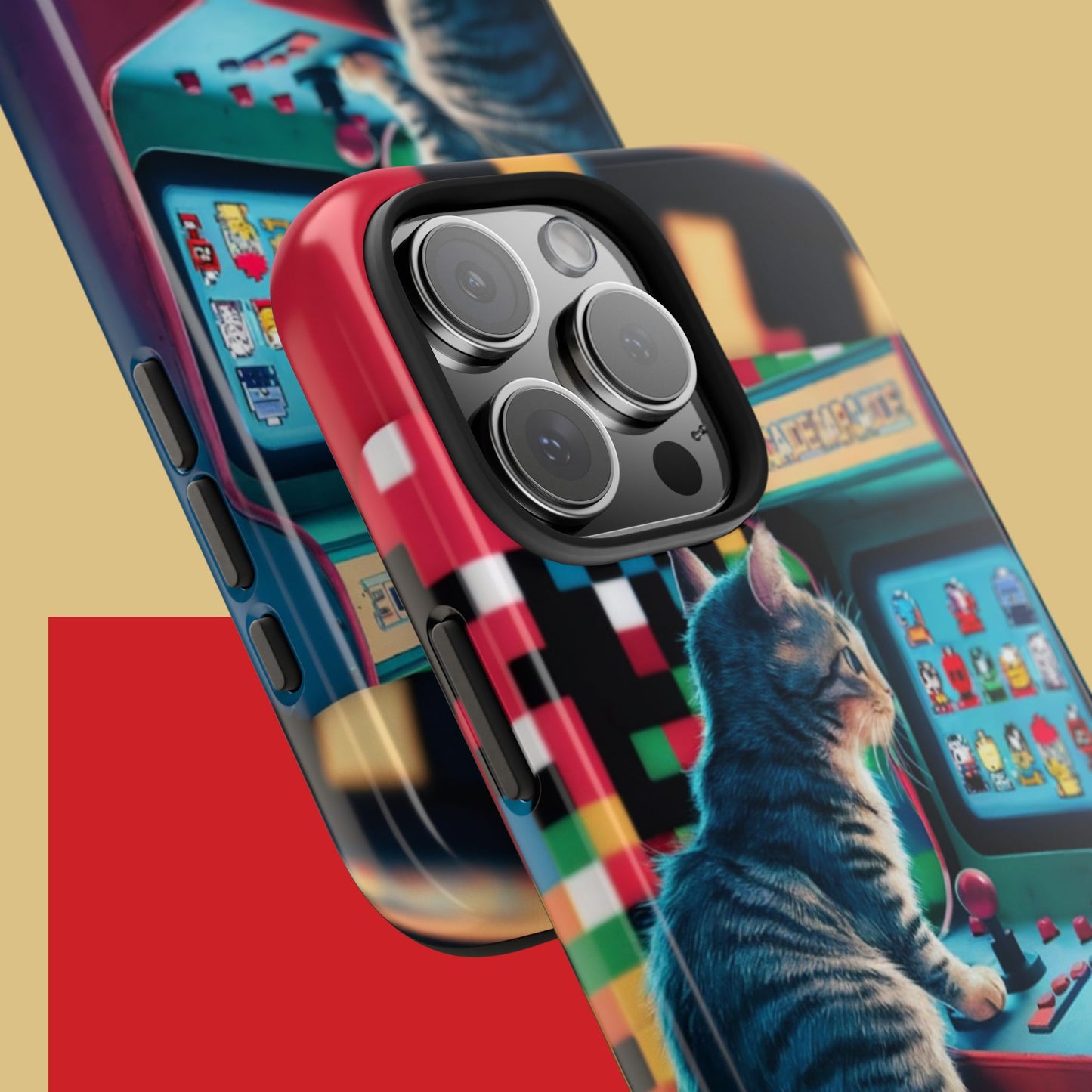 Meowstalgia Wireless Charging Support Tough Case.