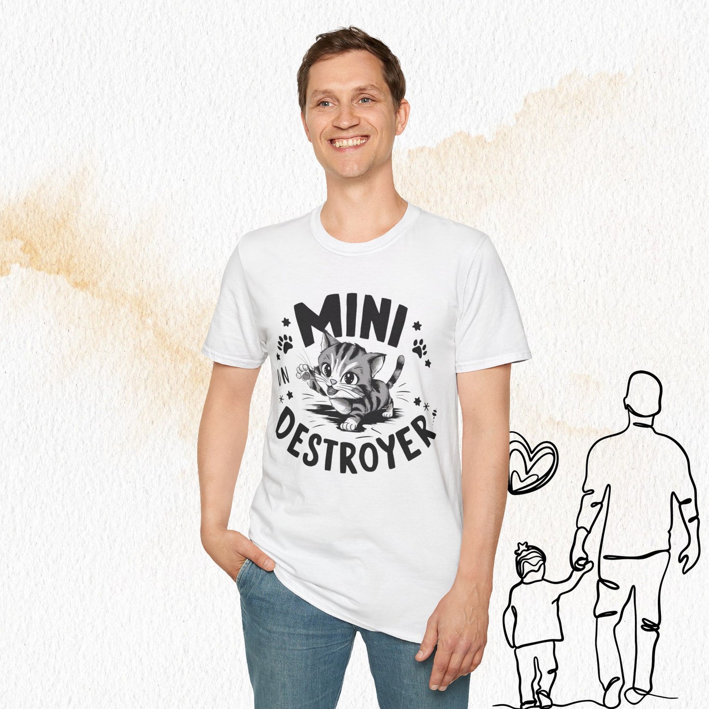 Mini Destroyer Cotton Men T-Shirt