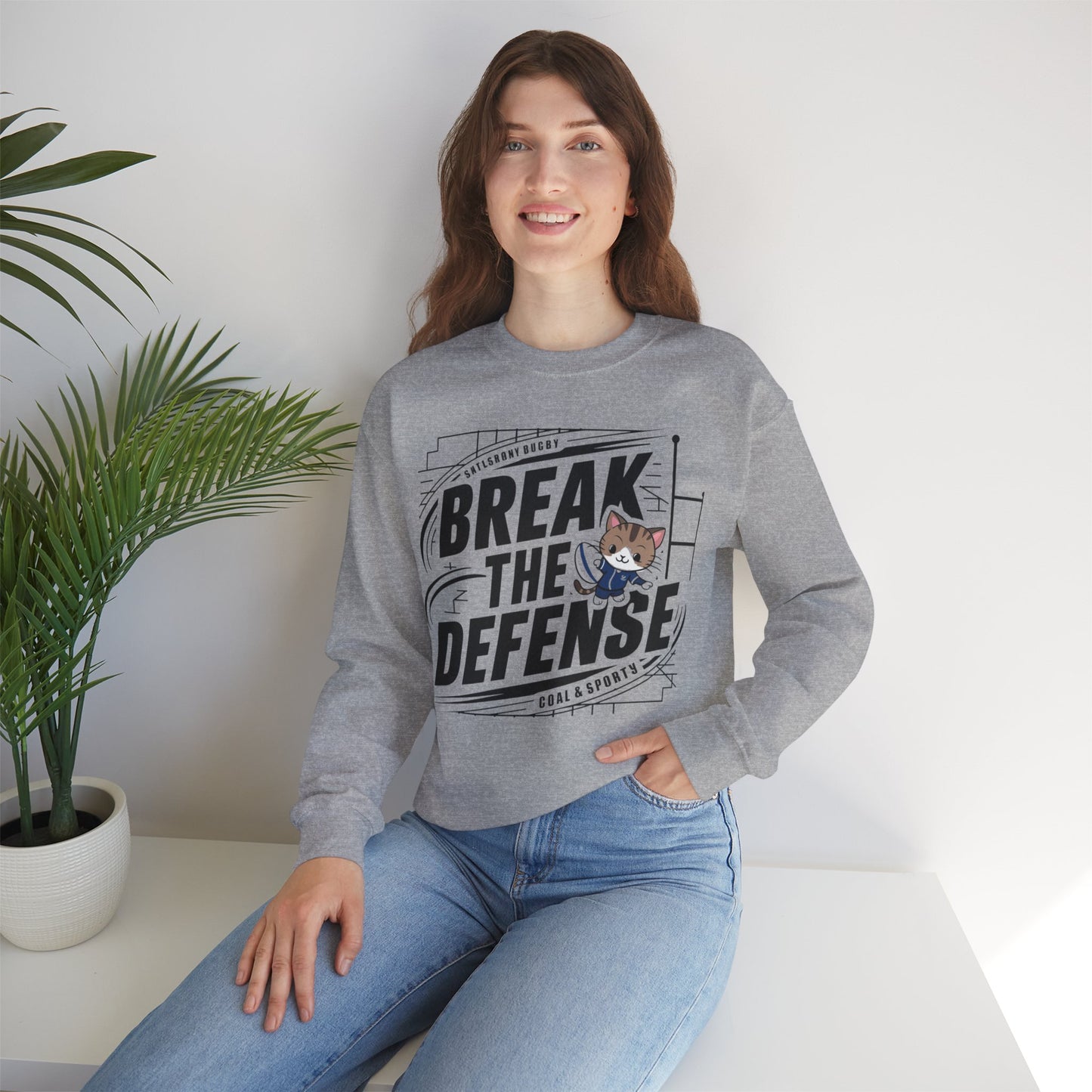Break The Defence Ultra Cotton Crewneck Sweatshirts