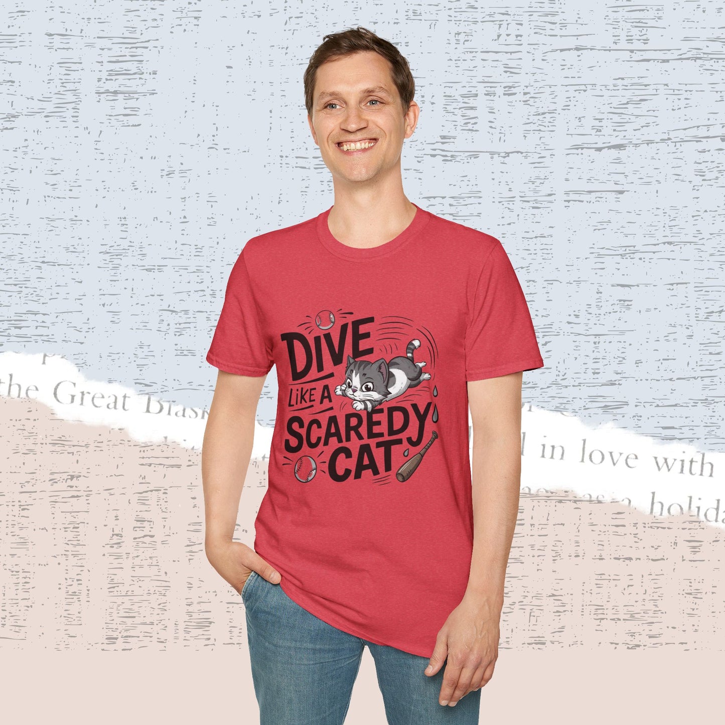 Dive Like Scaredy Cotton Men Tee