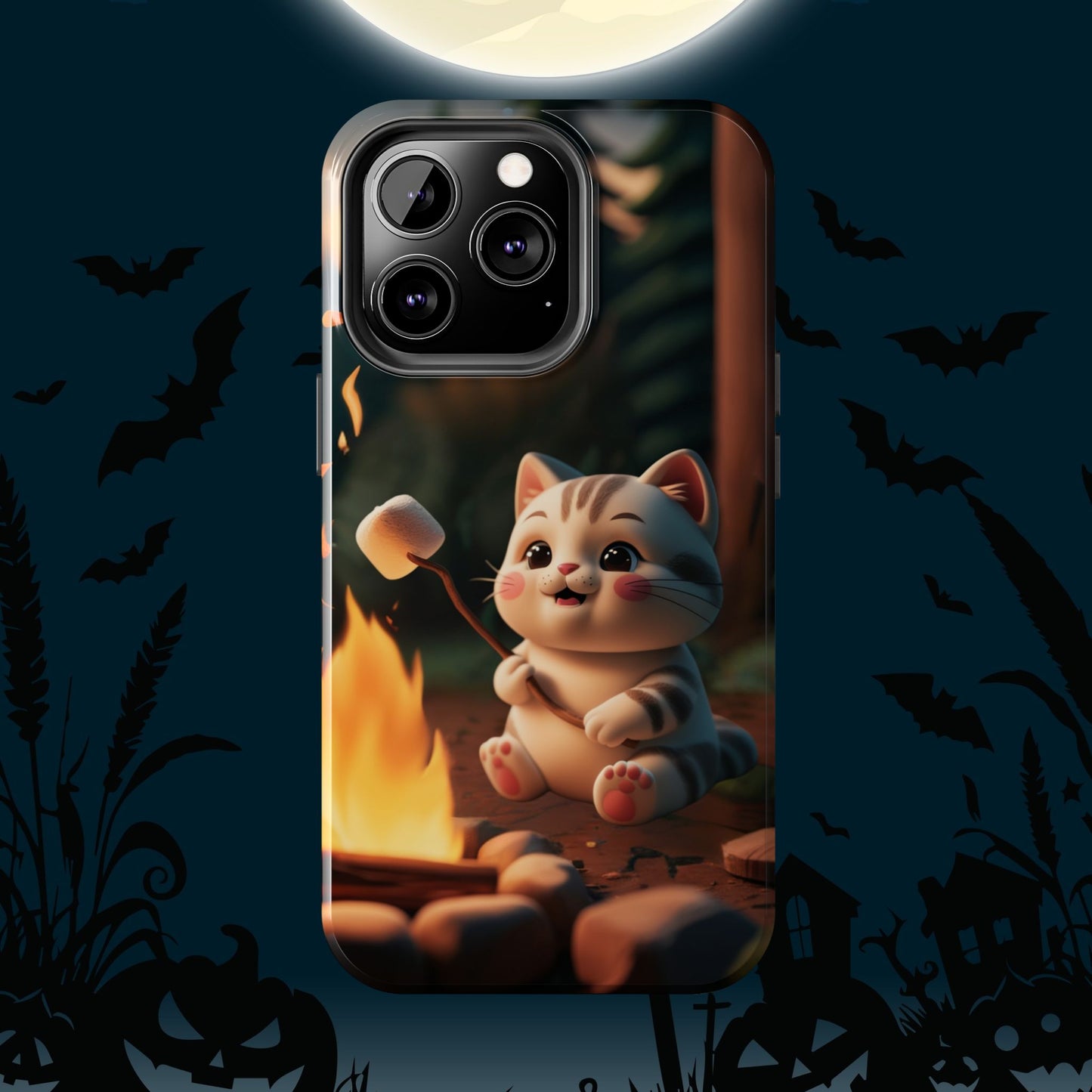 Meowstic Grip Wireless Charging Support Tough Case.