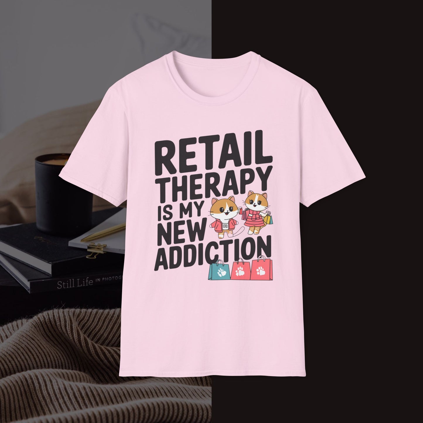 Retail Therapy Is My New Addiction Unisex Softstyle T-Shirt