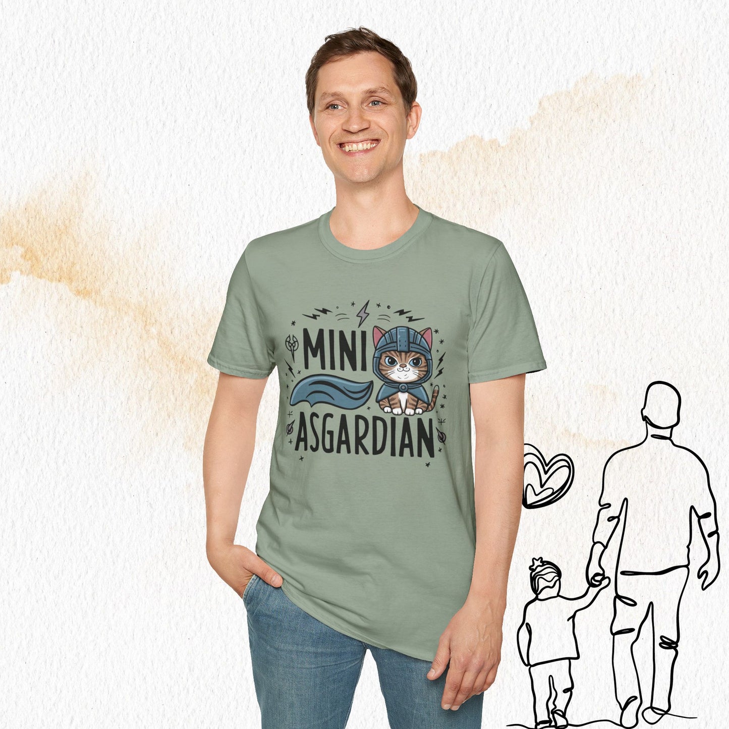 Mini Asgardian Cotton Men T-Shirt