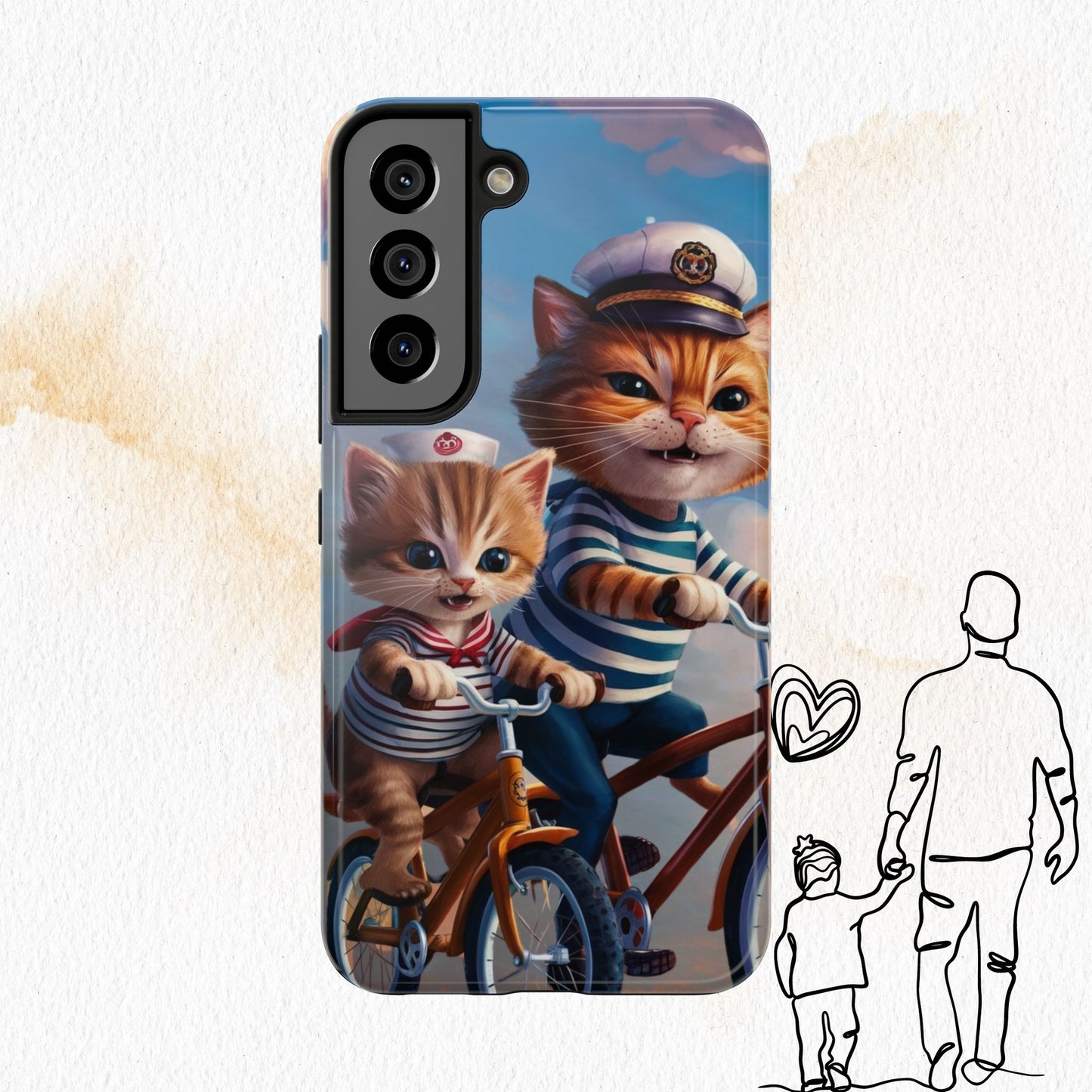 Nine Lives Wireless Charging Support Tough Case
