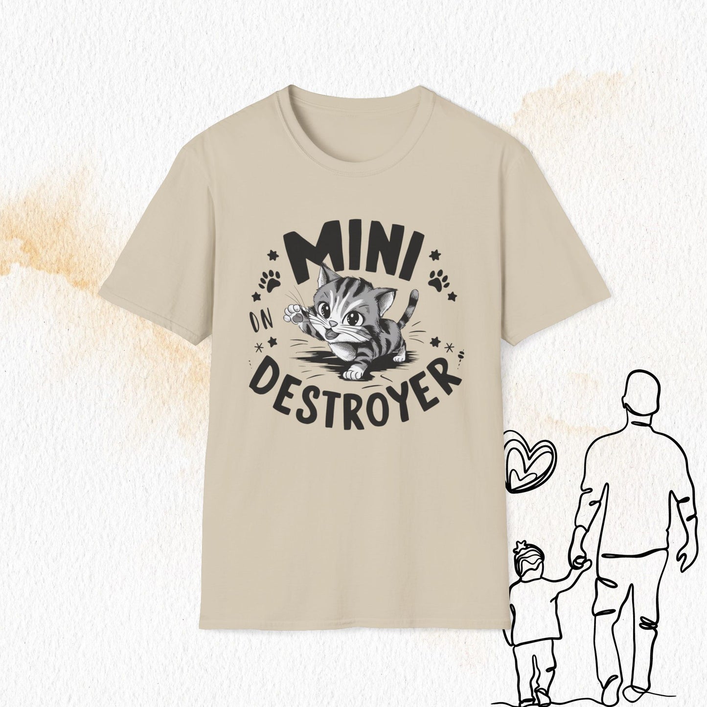 Mini Destroyer Cotton Men T-Shirt