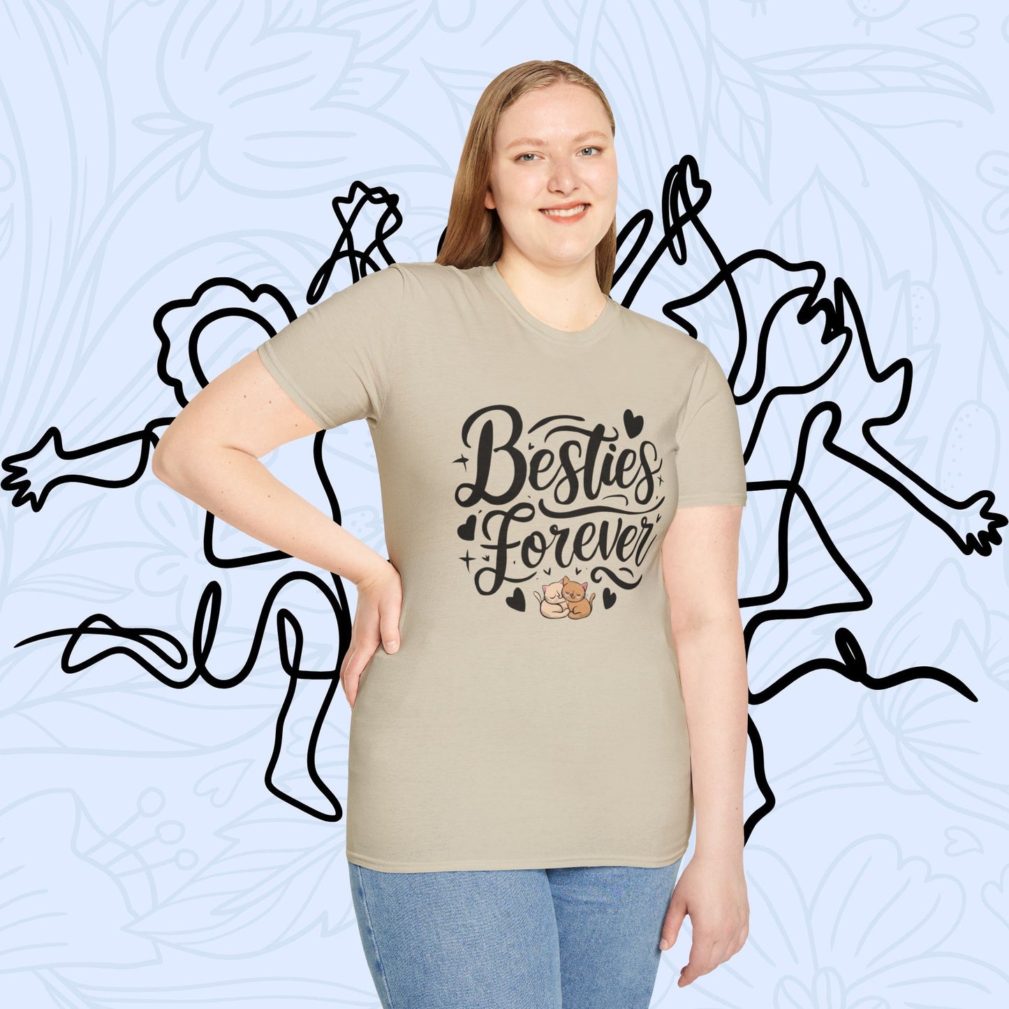 Besties Forever Cotton T-Shirt