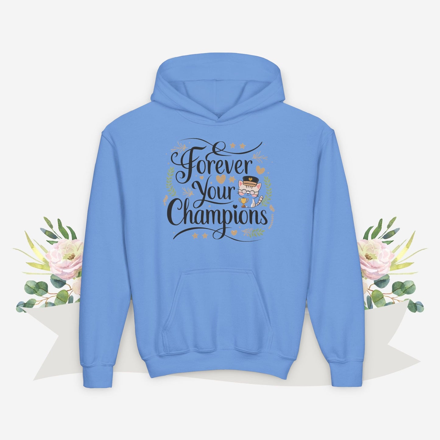 Purrfectly Pampered Youth Heavy Blend Hoodie